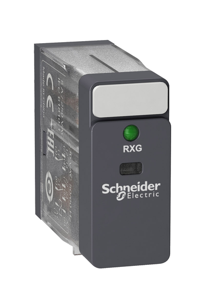 Schneider Electric - Schneider RXG23P7 Zelio Rxg 230V AC 2K/A 5A Ledli Standart Arayüz Soketli Röle