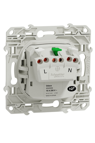 Schneider Electric - Schneider S520059 Odace Beyaz Hızlı Bağlantılı Çocuk Korumalı Ups Priz Schneider S520059 Odace Beyaz Hızlı Bağlantılı Çocuk Korumalı Ups Priz - Thumbnail