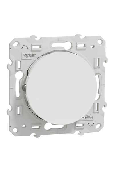 Schneider S520206 Odace 10A Beyaz Liht Buton - Thumbnail