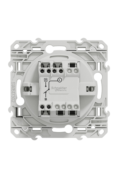 Schneider Electric - Schneider S520233 Odace Beyaz Fan Kontrol Anahtarı Schneider S520233 Odace Beyaz Fan Kontrol Anahtarı - Thumbnail