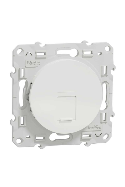 Schneider S520475 Odace Beyaz 1xRJ45 Cat6 UTP Telefon Data Prizi