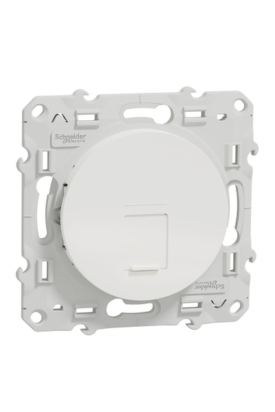 Schneider S520477 Odace Beyaz 1xRJ45 Cat6a STP Telefon Data Prizi
