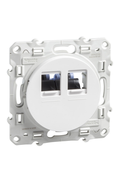 Schneider S520485 İkili RJ45 CAT6 UTP Telefon Data Prizi Schneider S520485 İkili RJ45 CAT6 UTP Telefon Data Prizi
