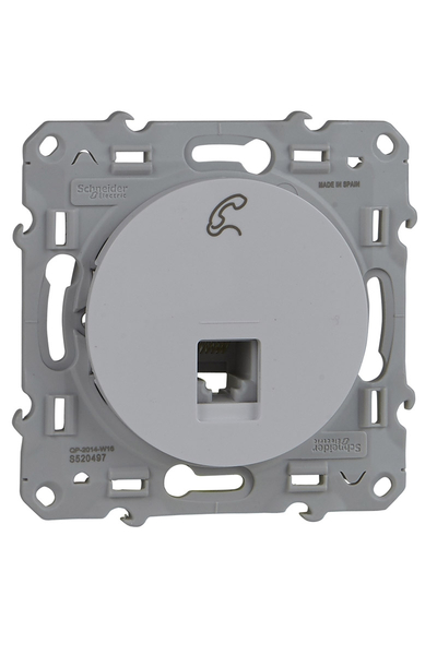 Schneider S520497 Odace Beyaz Telefon Prizi