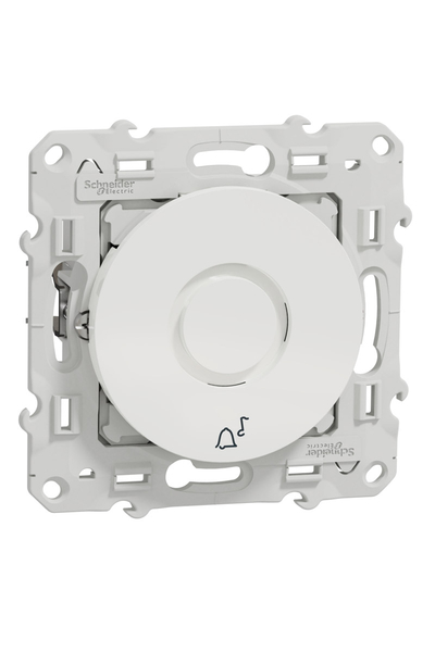 Schneider S520580 Odace Beyaz Elektronik Kapı Zili - Thumbnail