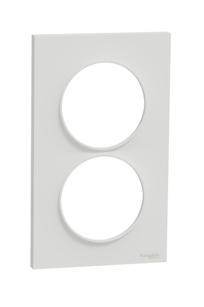 Schneider S520714 Odace Styl 2li Beyaz Dikey Çerçeve - Thumbnail