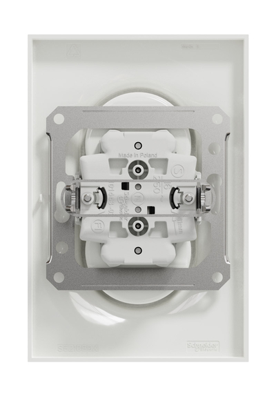 Schneider Electric - Schneider S521089 Odace Styl Çerçeveli Çocuk Korumalı Vida Bağlantılı Beyaz 2li UPS Priz Schneider S521089 Odace Styl Çerçeveli Çocuk Korumalı Vida Bağlantılı Beyaz 2li UPS Priz - Thumbnail
