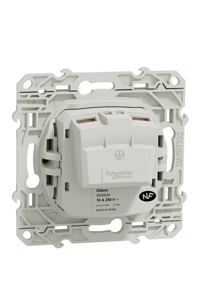 Schneider Electric - Schneider S530039 Odace Alüminyum Vida Bağlantılı Çocuk Korumalı Ups Priz Schneider S530039 Odace Alüminyum Vida Bağlantılı Çocuk Korumalı Ups Priz - Thumbnail