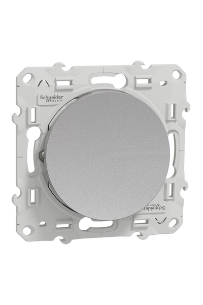 Schneider S530206 Odace 10A Alüminyum Liht Buton - Thumbnail