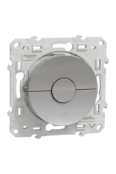 Schneider Electric - Schneider S530208 Odace 6AX Alüminyum Kilitli Jaluzi Kumanda Anahtarı Schneider S530208 Odace 6AX Alüminyum Kilitli Jaluzi Kumanda Anahtarı - Thumbnail