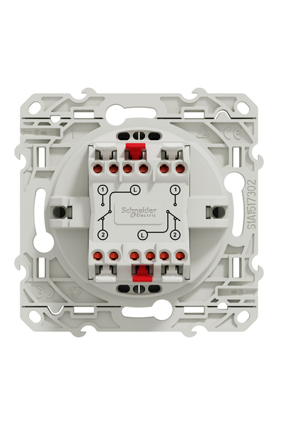 Schneider Electric - Schneider S530214 Odace 10AX Alüminyum Siliconproof Komütatör Vavien Schneider S530214 Odace 10AX Alüminyum Siliconproof Komütatör Vavien - Thumbnail