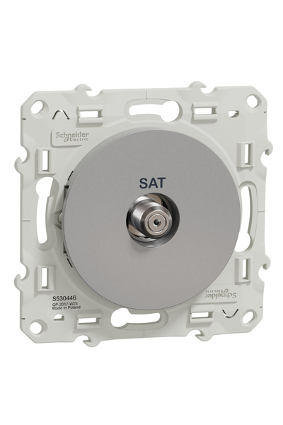 Schneider S530446 Odace Alüminyum Sonlu Sat Prizi - Thumbnail