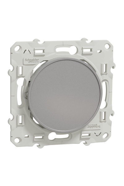 Schneider S530666 Odace Alüminyum Kör Kapak - Thumbnail