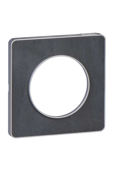 Schneider Electric - Schneider S53P802V Odace Touch Arduvaz Taşı-Alüminyum Bordür Tekli Kapak Çerçevesi