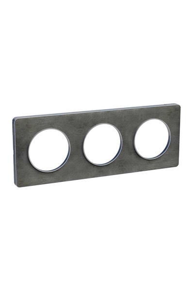 Schneider S53P806V Odace Touch Arduvaz Taşı-Alüminyum Bordür 3lü Kapak Çerçevesi