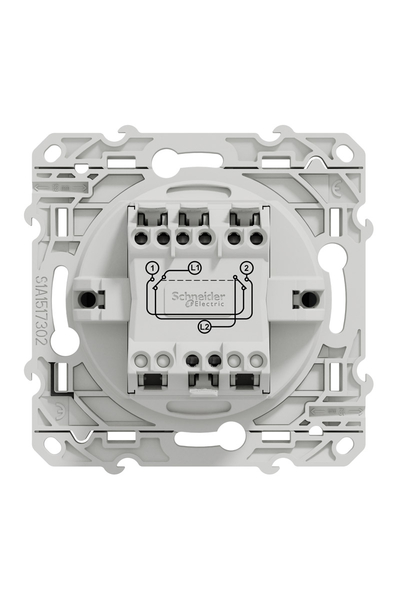 Schneider Electric - Schneider S540205 Odace 10AX Antrasit Permütatör Schneider S540205 Odace 10AX Antrasit Permütatör - Thumbnail