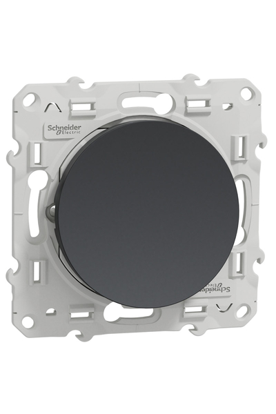 Schneider S540206 Odace 10A Antrasit Liht Buton - Thumbnail