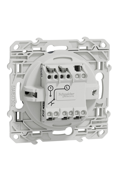 Schneider S540206 Odace 10A Antrasit Liht Buton - Thumbnail