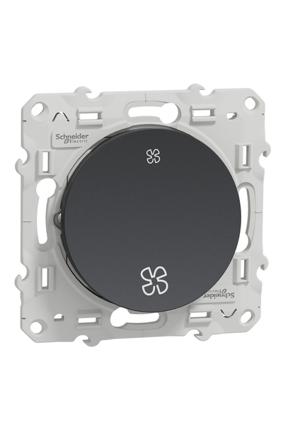 Schneider Electric - Schneider S540233 Odace Antrasit Fan Kontrol Anahtarı
