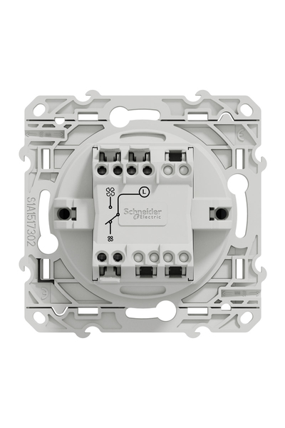 Schneider S540233 Odace Antrasit Fan Kontrol Anahtarı - Thumbnail