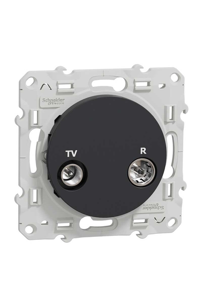 Schneider S540451 Odace Antrasit Bağımsız Tv/R Prizi