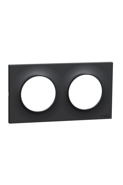 Schneider S540704 Odace Styl Antrasit 2li Anahtar Priz Çerçevesi - Thumbnail