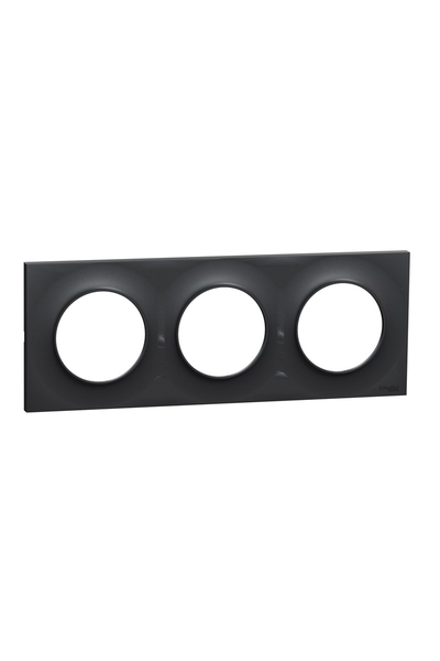 Schneider S540706 Odace Styl Antrasit Üçlü Anahtar Priz Çerçevesi - Thumbnail