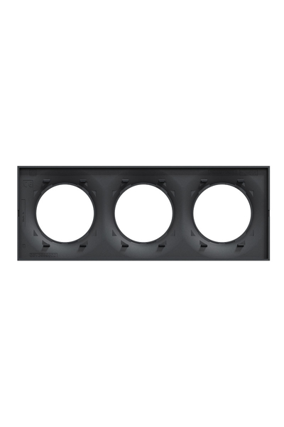 Schneider S540706 Odace Styl Antrasit Üçlü Anahtar Priz Çerçevesi - Thumbnail