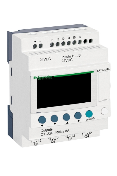 Schneider Electric - Schneider SR2-A101BD 6 Giriş 4 Çıkış Zelio Logic Akıllı Röle