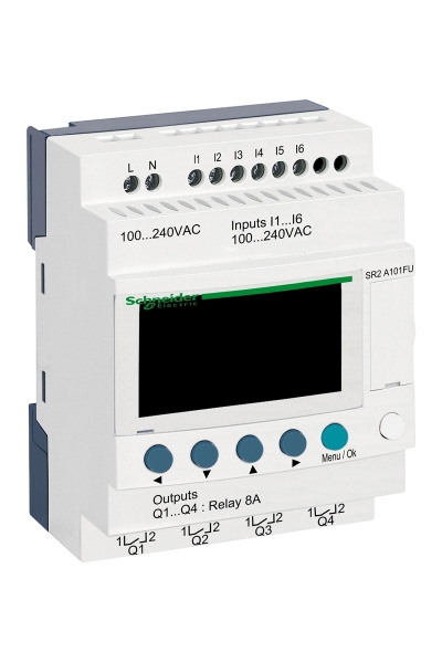Schneider Electric - Schneider SR2-A101FU 6 Giriş 4 Çıkış Zelio Logic Akıllı Röle