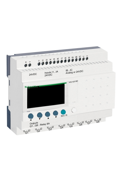 Schneider Electric - Schneider SR2-A201BD 12 Giriş 8 Çıkış Zelio Logic Akıllı Röle