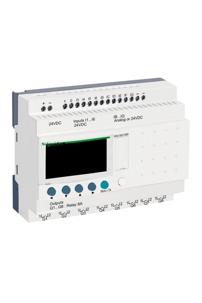 Schneider Electric - Schneider SR2-B201BD 12 Giriş 8 Çıkış Zelio Logic Akıllı Röle