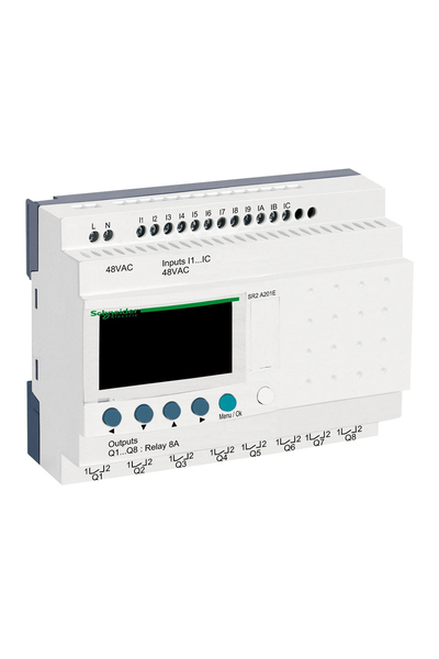 Schneider Electric - Schneider SR2A201E 48VAC Zelio Logic Kompakt Akıllı Röle