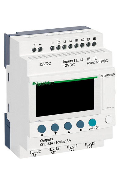 Schneider Electric - Schneider SR2B121JD 24VDC Zelio Logic Kompakt Akıllı Röle