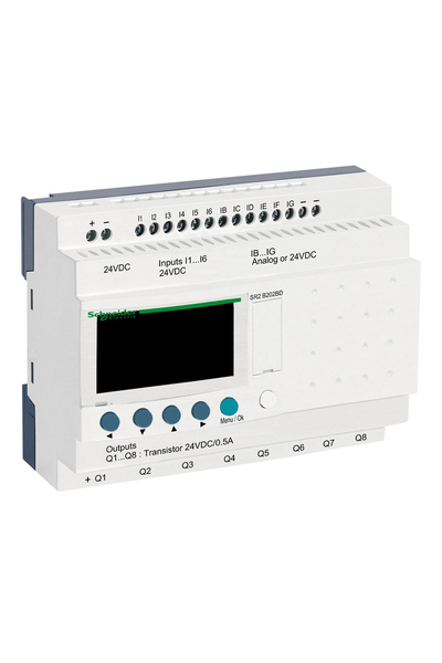 Schneider Electric - Schneider SR2B202BD 24VDC Zelio Logic Kompakt Akıllı Röle