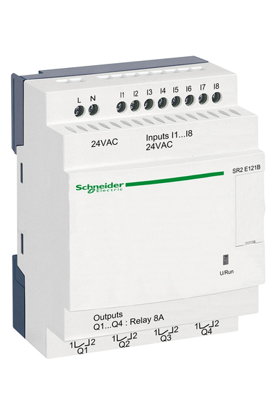 Schneider Electric - Schneider SR2E121B 24VAC Zelio Logic Kompakt Akıllı Röle