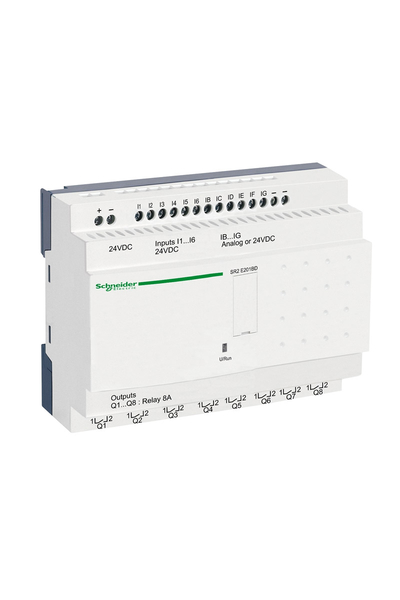 Schneider Electric - Schneider SR2E201BD Zelio 24V AC 20 I-O Kompakt Akıllı Röle