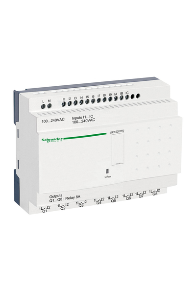 Schneider Electric - Schneider SR2E201FU 100-240VAC Zelio Logic Kompakt Akıllı Röle