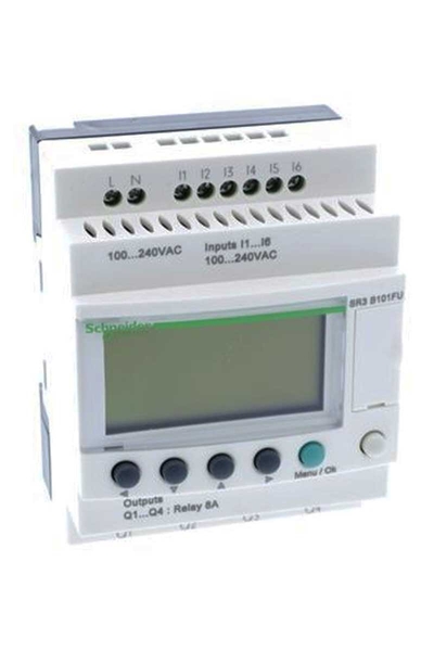Schneider Electric - Schneider SR3B101FU 100-240VAC Zelio Logic Modüler Akıllı Röle