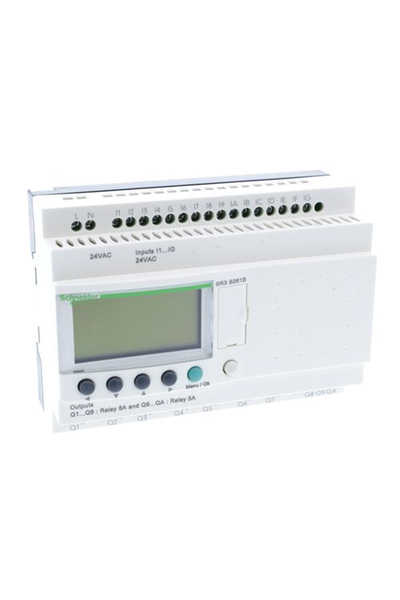Schneider Electric - Schneider SR3B261B Zelio 24V AC 24 I-O Kompakt Akıllı Röle