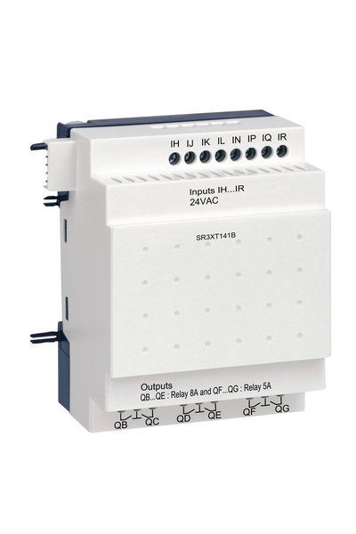 Schneider Electric - Schneider SR3XT141B Zelio 24V AC 14 I-O Kompakt Akıllı Röle