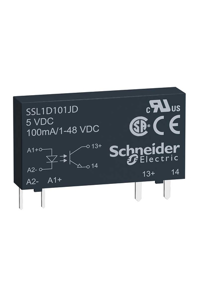 Schneider SSL1D101BD 16-30VDC 1-48VDC 0.1A Soketli Giriş Solid State Röle
