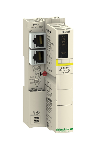 Schneider Electric - Schneider STBNIP2311 10-00 Mbits Ethernet Modbus TCP/IP Standart Ağ Arayüz Modülü