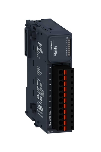Schneider TM3DI8G Modicon TM3 24V DC 8 Yaylı Girişli Dijital Giriş Genişletme Modülü
