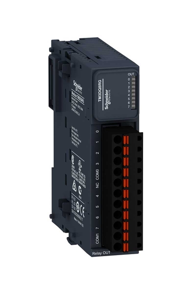 Schneider Electric - Schneider TM3DQ8RG Yaylı 8 Röle Çıkışlı Dijital Çıkış Modülü