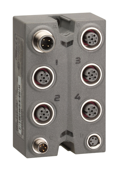 Schneider Electric - Schneider TM7BAI4PLA TM7 4Tc Giriş IP67 M12 Konnektörlü Genişletme Bloğu