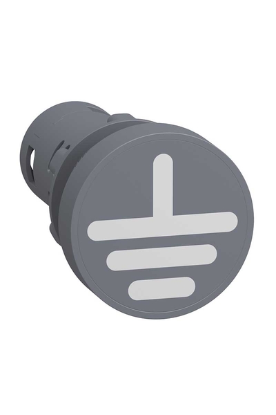 Schneider Electric - Schneider XA2EVM34GPC 22mm 220-230V AC Plastik Yeşil/Kırmızı Topraklama İşaretli Sinyal Lambası