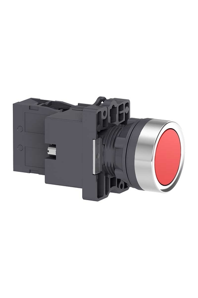 Schneider XA2EW34B2 24V AC/DC 1NK Kırmızı Işıklı Yaylı Buton - Thumbnail