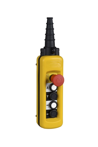 Schneider Electric - Schneider XAC-A4923 4 Buton 1 Acil Stop Vinç Kumanda Kutusu