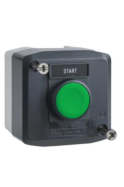 Schneider Electric - Schneider XALD101H29 1NA Sıva Altı Yeşil Yaylı Dönüş Basmalı Buton Kutusu